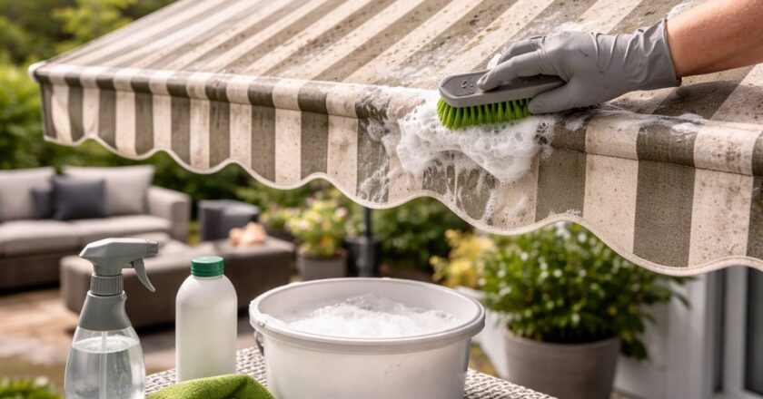 Zonwering schoonmaken voor een frisse uitstraling en langere levensduur