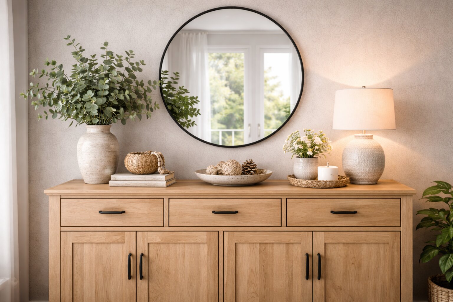 ideeën decoratie dressoir, dressoir