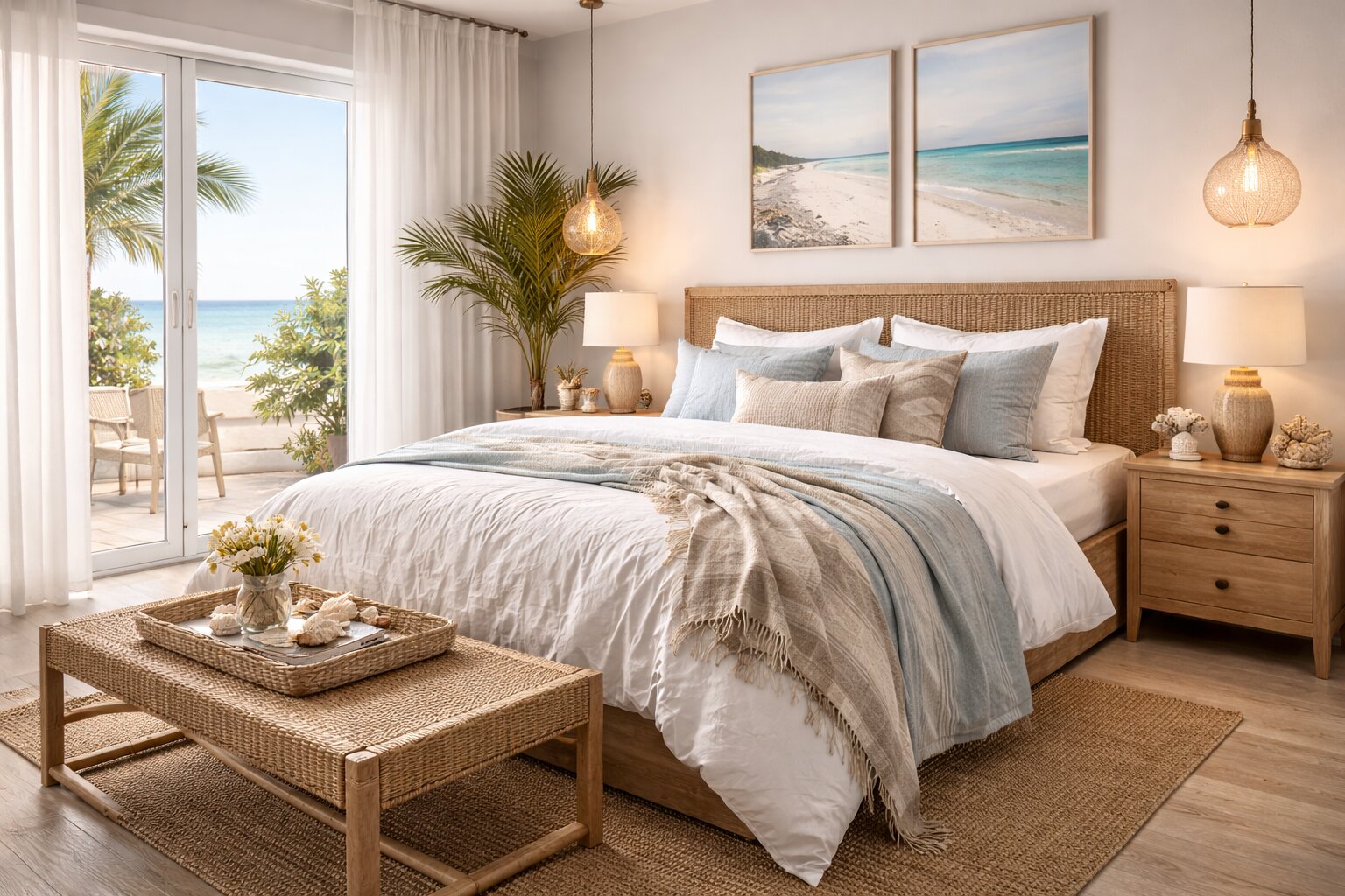 beach slaapkamer, beach
