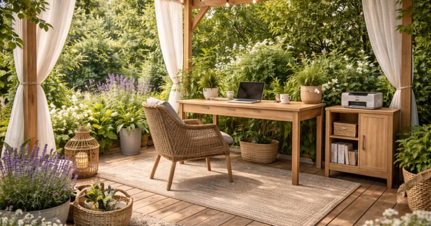 Werkplek in de tuin maken: zo creëer je een inspirerende buitenwerkplek